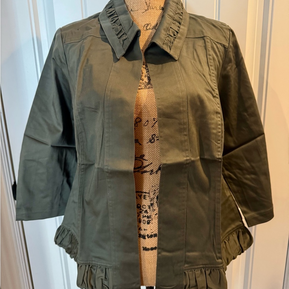 CJ Banks SPR CUTE Jacket. Size X. Pulld From Original Packaging. Army Green. NWT